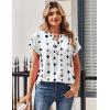 image:imageZeagoo Women Tops Summer Short Sleeve T Shirts V Neck Dressy Casual Work Blouses Fashion Boho Clothes S3XLJh599figure