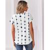 image:imageZeagoo Women Tops Summer Short Sleeve T Shirts V Neck Dressy Casual Work Blouses Fashion Boho Clothes S3XLJh599figure