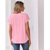 image:imageZeagoo Women Tops Summer Short Sleeve T Shirts V Neck Dressy Casual Work Blouses Fashion Boho Clothes S3XLLight Pink