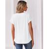 image:imageZeagoo Women Tops Summer Short Sleeve T Shirts V Neck Dressy Casual Work Blouses Fashion Boho Clothes S3XLWhite