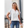 image:imageZeagoo Women Tops Summer Short Sleeve T Shirts V Neck Dressy Casual Work Blouses Fashion Boho Clothes S3XLWhite
