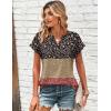 image:imageZeagoo Women Tops Summer Short Sleeve T Shirts V Neck Dressy Casual Work Blouses Fashion Boho Clothes S3XLXh553flowers