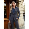 image:imageZeagoo Button Down Shirts for Women Long Sleeve Dress Shirts Classic fit Collared Blouses Casual Business Work Tops S3XLAnavy Blue
