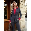 image:imageZeagoo Button Down Shirts for Women Long Sleeve Dress Shirts Classic fit Collared Blouses Casual Business Work Tops S3XLAred