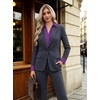 image:imageZeagoo Button Down Shirts for Women Long Sleeve Dress Shirts Classic fit Collared Blouses Casual Business Work Tops S3XLPurple