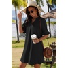 image:imageZeagoo Summer Dresses for Women 2026 V Neck Ruffle Sleeve Loose Shift Dress Hawaiian Sundress Beach Vacation ClothesBlack