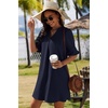 image:imageZeagoo Summer Dresses for Women 2026 V Neck Ruffle Sleeve Loose Shift Dress Hawaiian Sundress Beach Vacation ClothesBlue
