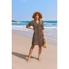 image:imageZeagoo Summer Dresses for Women 2026 V Neck Ruffle Sleeve Loose Shift Dress Hawaiian Sundress Beach Vacation ClothesLeopard Print