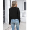image:imageZeagoo Womens Cropped Cardigan Sweaters 2026 Button Down Long Sleeve Knit Bolero Shrugs for Dresses01black