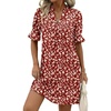 Dark Red Floral