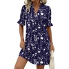 Deep Blue Floral