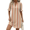 Khaki Vertical Stripes