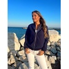 image:imageZeagoo Womens Bomber Jacket Casual Coat Zip Up Spring Fall Clothes with Pockets SXXLNavy Blue