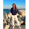 image:imageZeagoo Womens Bomber Jacket Casual Coat Zip Up Spring Fall Clothes with Pockets SXXLNavy Blue