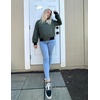 image:imageZeagoo Womens Bomber Jacket Casual Coat Zip Up Spring Fall Clothes with Pockets SXXLZarmy Green
