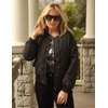 image:imageZeagoo Womens Bomber Jacket Casual Coat Zip Up Spring Fall Clothes with Pockets SXXLZblack
