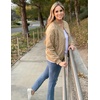 image:imageZeagoo Womens Bomber Jacket Casual Coat Zip Up Spring Fall Clothes with Pockets SXXLZkhaki