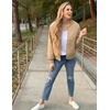 image:imageZeagoo Womens Bomber Jacket Casual Coat Zip Up Spring Fall Clothes with Pockets SXXLZkhaki