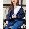 image:imageZeagoo Womens Bomber Jacket Casual Coat Zip Up Spring Fall Clothes with Pockets SXXLZnavy Blue