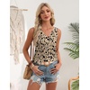 image:imageZeagoo Womens Tank Tops 2026 Summer Sleeveless Loose Fit Tops V Neck Pleated Trendy Fashion Business Casual ShirtsSf154 Floral
