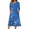 Blue Boho Print