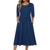 Navy Round Dot