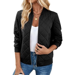 image:imageZeagoo Womens Bomber Jacket Casual Coat Zip Up Spring Fall Clothes with Pockets SXXLZblack