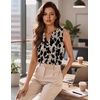 image:imageZeagoo Silk Satin Tank Tops for Women V Neck Business Work Blouses Summer Dressy Casual Sleeveless ShirtsAn256