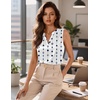 image:imageZeagoo Silk Satin Tank Tops for Women V Neck Business Work Blouses Summer Dressy Casual Sleeveless ShirtsJh599