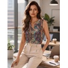 image:imageZeagoo Silk Satin Tank Tops for Women V Neck Business Work Blouses Summer Dressy Casual Sleeveless ShirtsMz721