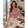 image:imageZeagoo Silk Satin Tank Tops for Women V Neck Business Work Blouses Summer Dressy Casual Sleeveless ShirtsMz750