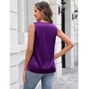 image:imageZeagoo Silk Satin Tank Tops for Women V Neck Business Work Blouses Summer Dressy Casual Sleeveless ShirtsPurple
