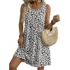 image:imageZeagoo Summer Dresses for Women 2026 Sleeveless Casual Floral Tshirt Sundress with Pockets Loose Tank Beach DressAn19