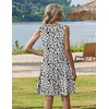 image:imageZeagoo Summer Dresses for Women 2026 Sleeveless Casual Floral Tshirt Sundress with Pockets Loose Tank Beach DressAn19