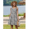 image:imageZeagoo Summer Dresses for Women 2026 Sleeveless Casual Floral Tshirt Sundress with Pockets Loose Tank Beach DressAn19