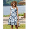 image:imageZeagoo Summer Dresses for Women 2026 Sleeveless Casual Floral Tshirt Sundress with Pockets Loose Tank Beach DressMz950