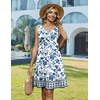 image:imageZeagoo Summer Dresses for Women 2026 Sleeveless Casual Floral Tshirt Sundress with Pockets Loose Tank Beach DressMz950