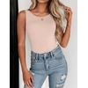 image:imageZeagoo Womens Double Lined Crew Neck Tank Tops Cute Summer Sleeveless Workout Tops Basic Going Out Clothes 2026Champagne