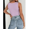 image:imageZeagoo Womens Double Lined Crew Neck Tank Tops Cute Summer Sleeveless Workout Tops Basic Going Out Clothes 2026Light Purple