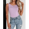 image:imageZeagoo Womens Double Lined Crew Neck Tank Tops Cute Summer Sleeveless Workout Tops Basic Going Out Clothes 2026Light Purple