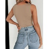 image:imageZeagoo Womens Double Lined Crew Neck Tank Tops Cute Summer Sleeveless Workout Tops Basic Going Out Clothes 2026Nude