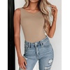 image:imageZeagoo Womens Double Lined Crew Neck Tank Tops Cute Summer Sleeveless Workout Tops Basic Going Out Clothes 2026Nude