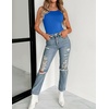 image:imageZeagoo Womens Double Lined Crew Neck Tank Tops Cute Summer Sleeveless Workout Tops Basic Going Out Clothes 2026Royal Blue