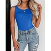 image:imageZeagoo Womens Double Lined Crew Neck Tank Tops Cute Summer Sleeveless Workout Tops Basic Going Out Clothes 2026Royal Blue