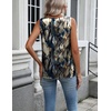 image:imageZeagoo Womens Satin Tank Top Pleated Shoulder Sleeveless Blouse Round Neck Dressy Business Casual Work Office Summer TopZr220