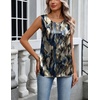 image:imageZeagoo Womens Satin Tank Top Pleated Shoulder Sleeveless Blouse Round Neck Dressy Business Casual Work Office Summer TopZr220