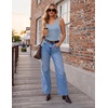 image:imageZeagoo Womens Square Neck Ribbed Tank Tops 2026 Summer Casual Slim Fit Basic Sleeveless Shirts Cute Going Out TopLight Blue