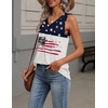 image:imageZeagoo Womens Tank Tops Summer Sleeveless Loose Fit Tops V Neck Pleated Shirts Basic Tees Dressy Casual Trendy ClothesGq39american Flag