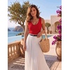 image:imageZeagoo Womens Tank Tops V Neck Ribbed Knit Slim Fitted Basic Sleeveless Tops Casual Summer Clothes 2026Red