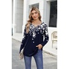 image:imageZeagoo Womens Tops Long Sleeve Shirts Boho Tops for Women 2026 Fall Blouses Ladies Sweatshirts Spring Fashion ClothingBlack Flower